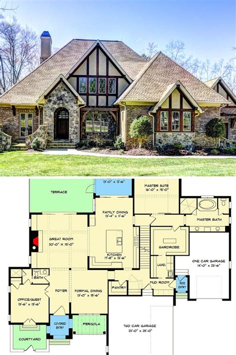 tudor style house floor plan